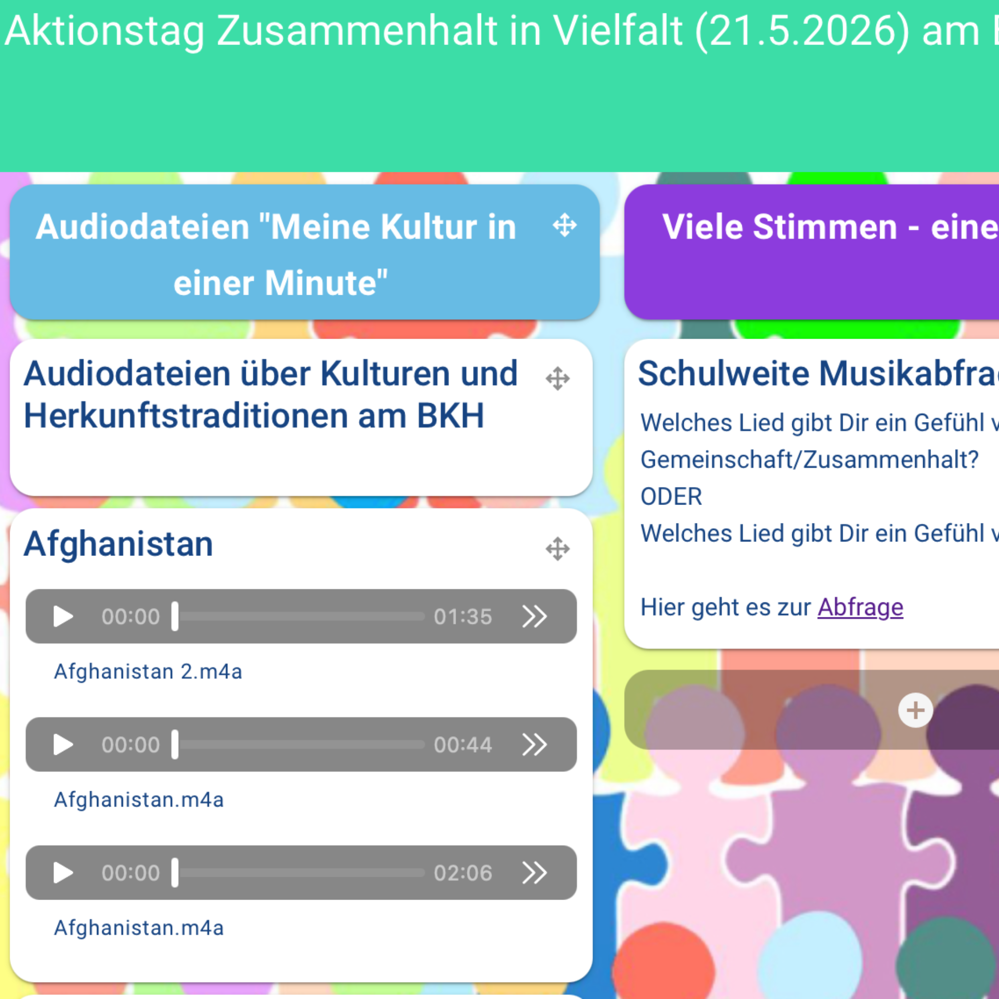 Zusammenhalt in Vielfalt am Berufskolleg Humboldtstraße